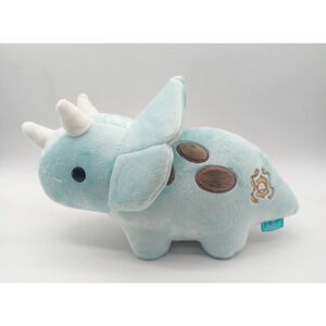 12" Bellzi Seri Triceratops Plush Light Blue Dinosaur Soft Stuffed Animal